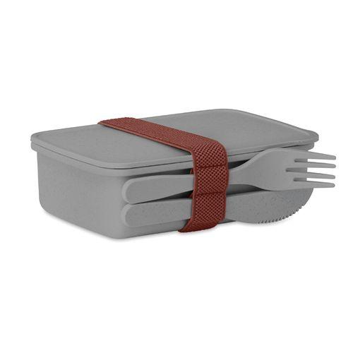 Achat Lunch box en fibre de bambou - gris