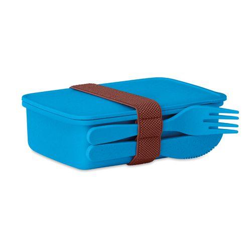 Achat Lunch box en fibre de bambou - bleu