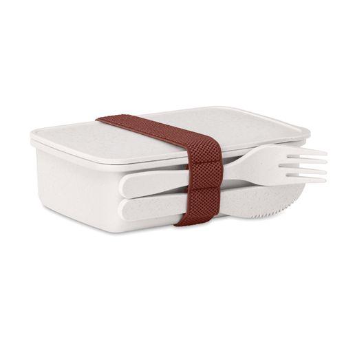 Achat Lunch box en fibre de bambou - blanc