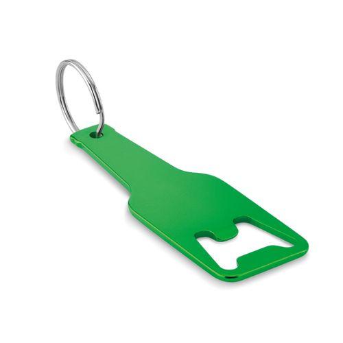 Achat Porte-clés decapsuleur en alu - vert