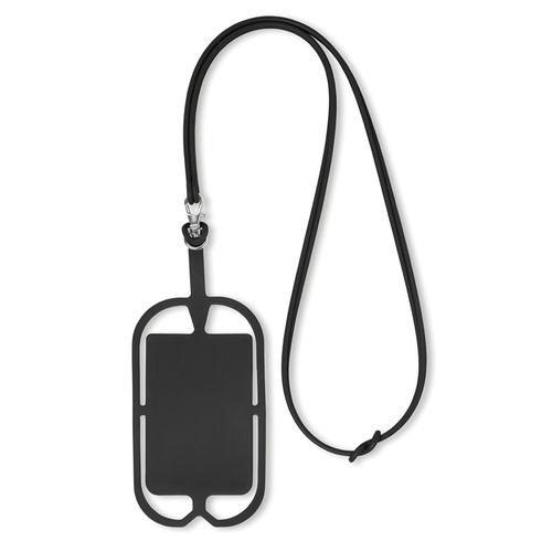 Achat Porte smartphone en silicone - noir