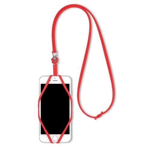 Achat Porte smartphone en silicone - rouge
