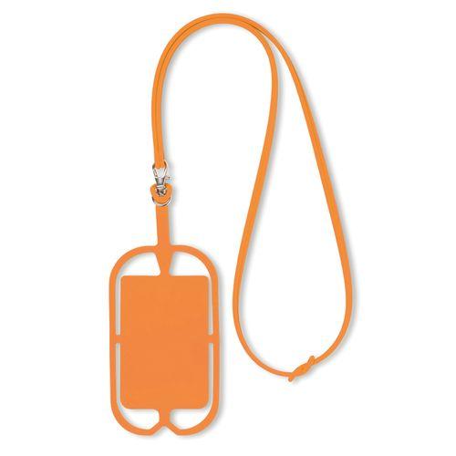 Achat Porte smartphone en silicone - orange