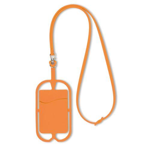 Achat Porte smartphone en silicone - orange