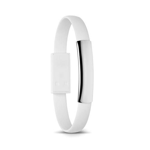 Achat Bracelet câble micro USB - blanc
