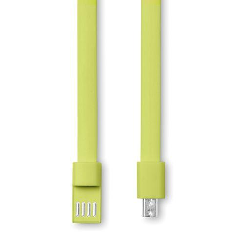 Achat Bracelet câble micro USB - jaune citron