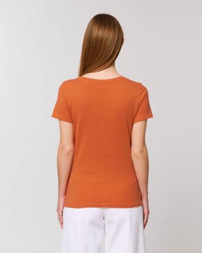 Achat Stella Expresser - Le T-shirt ajusté iconique femme - Black Heather Orange