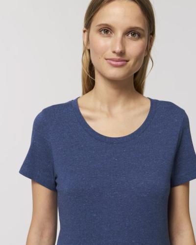 Achat Stella Expresser - Le T-shirt ajusté iconique femme - Heather Snow Mid Blue
