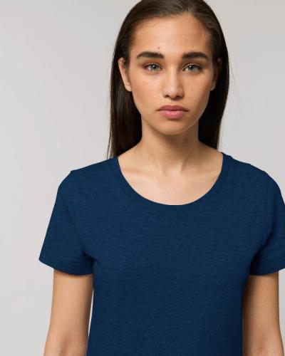 Achat Stella Expresser - Le T-shirt ajusté iconique femme - Black Heather Blue