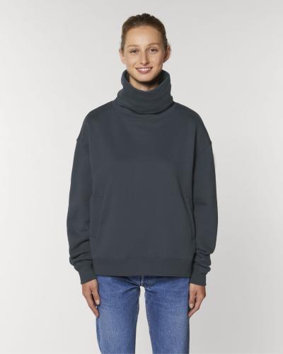 Achat Strider - Le sweatshirt col montant unisexe - India Ink Grey