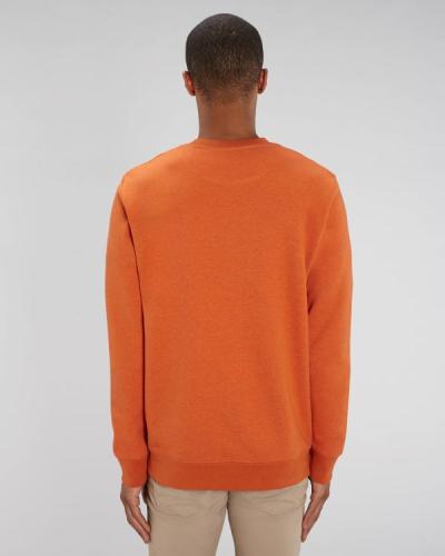 Achat Changer - Le sweat-shirt col rond iconique unisexe - Black Heather Orange