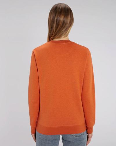 Achat Changer - Le sweat-shirt col rond iconique unisexe - Black Heather Orange