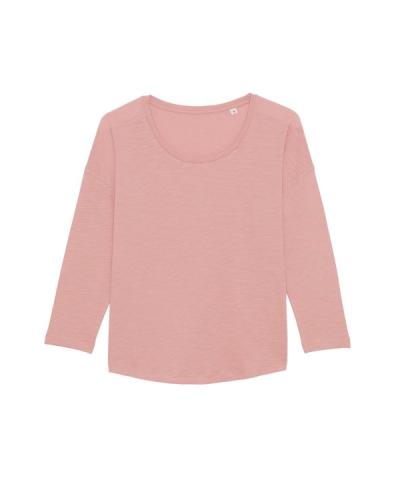 Achat Stella Waver Slub - Le T-shirt manches 3/4 femme à emmanchure descendue - Canyon Pink