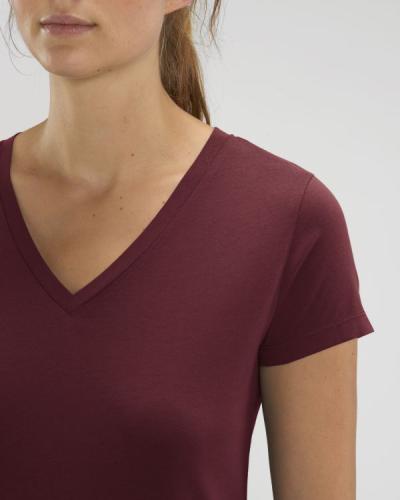 Achat Stella Evoker - Le T-shirt col V femme  - Burgundy