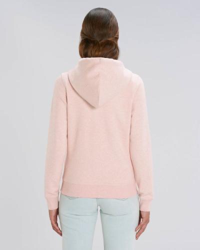 Achat Stella Editor - Le sweat-shirt zippé capuche iconique femme - Cream Heather Pink