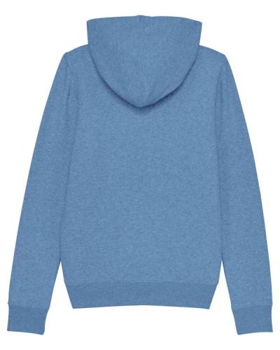 Achat Stella Editor - Le sweat-shirt zippé capuche iconique femme - Mid Heather Blue