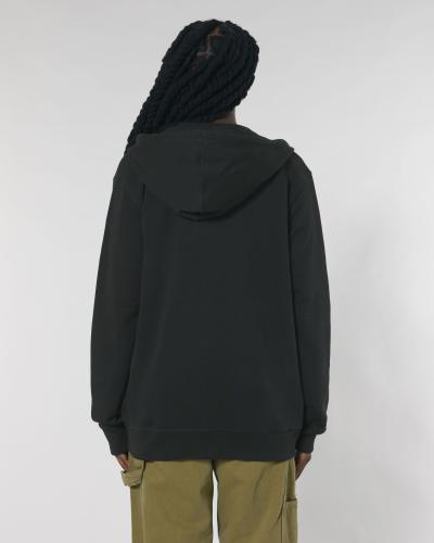 Achat Connector - Le sweat-shirt zippé capuche unisexe  - Black