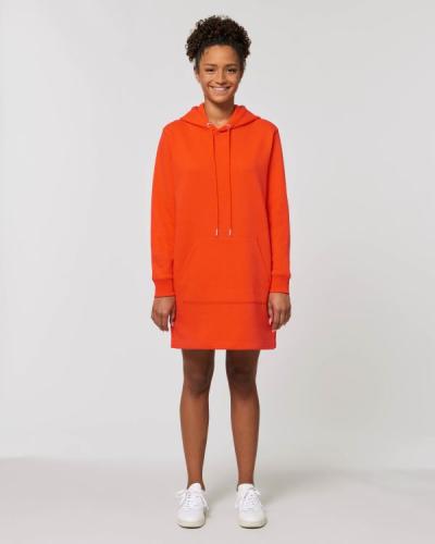 Achat Stella Streeter - La robe sweat-shirt à capuche - Tangerine