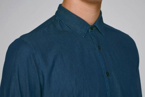 Achat Stanley Innovates Denim - La chemise denim homme - Mid Indigo Denim