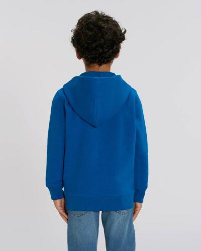 Achat Mini Runner - Le sweat-shirt zippé capuche iconique enfant - Mid Heather Royal Blue