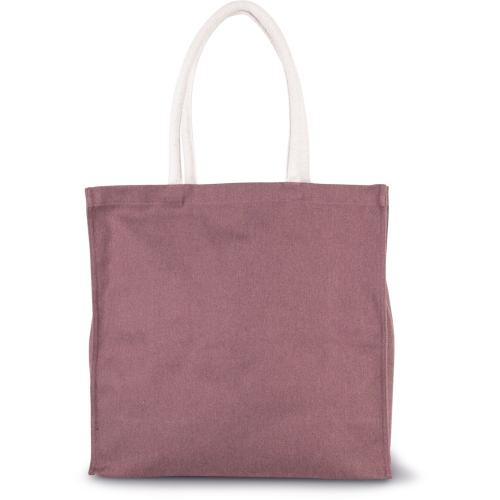 Grand sac shopping en polycoton - rose