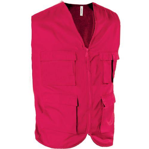 Achat GILET MULTIPOCHES NON DOUBLÉ - rouge