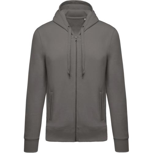 Achat Sweat-shirt BIO zippé capuche homme - gris orage