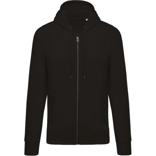 Achat Sweat-shirt BIO zippé capuche homme - noir