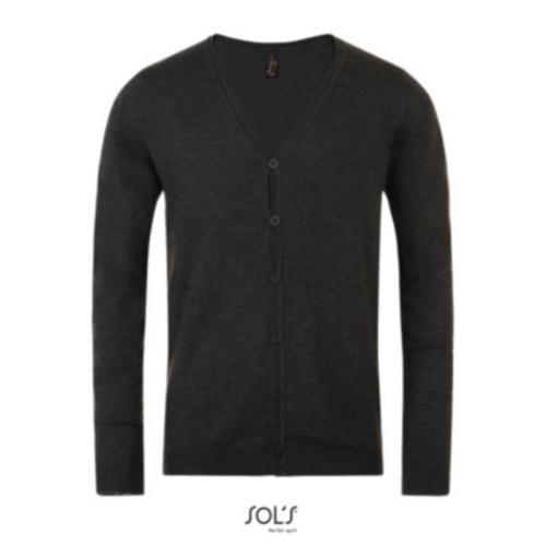 Achat CARDIGAN HOMME COL V GRIFFITH - anthracite chiné