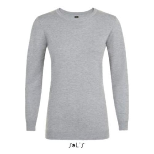 Achat PULL COL ROND FEMME GINGER WOMEN - gris chiné