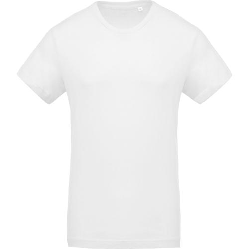 Achat T-shirt coton BIO col rond homme - blanc