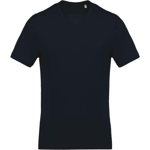 Achat T-Shirt col V manches courtes homme - bleu marine
