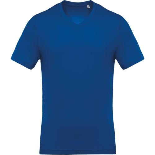 Achat T-Shirt col V manches courtes homme - bleu royal clair