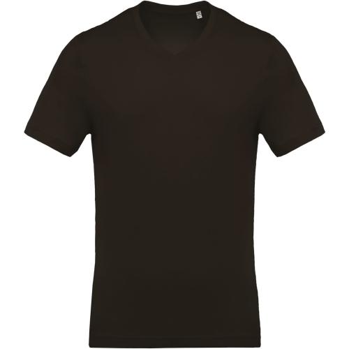 Achat T-Shirt col V manches courtes homme - gris foncé