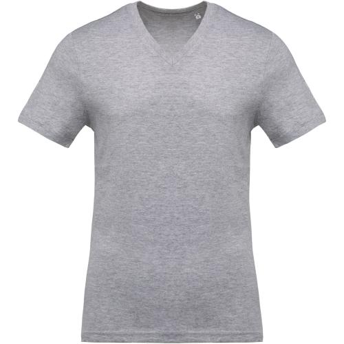 Achat T-Shirt col V manches courtes homme - gris oxford