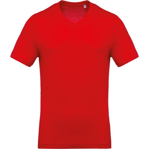 Achat T-Shirt col V manches courtes homme - rouge