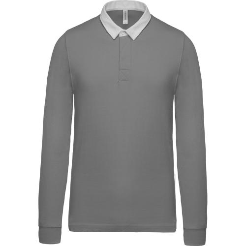 Achat Polo rugby - gris clair