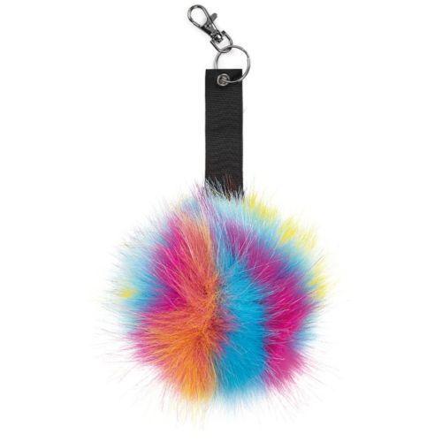 Achat Porte-clés pompon - multicolore clair